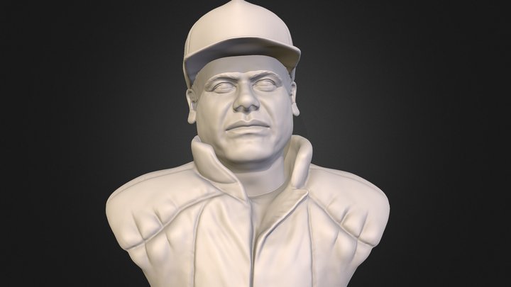El Chapo 3D printable portrait bust sculpture 3D Model
