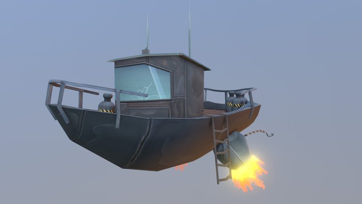 Flying boat 3D Model