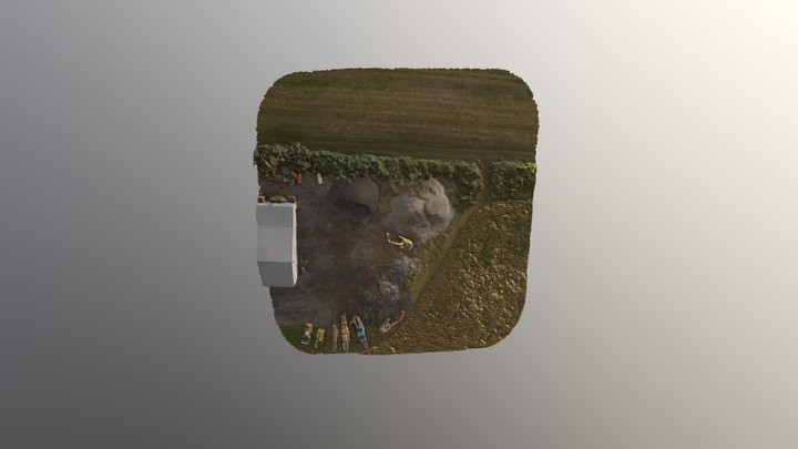 Concrete Stockpile 3D Model