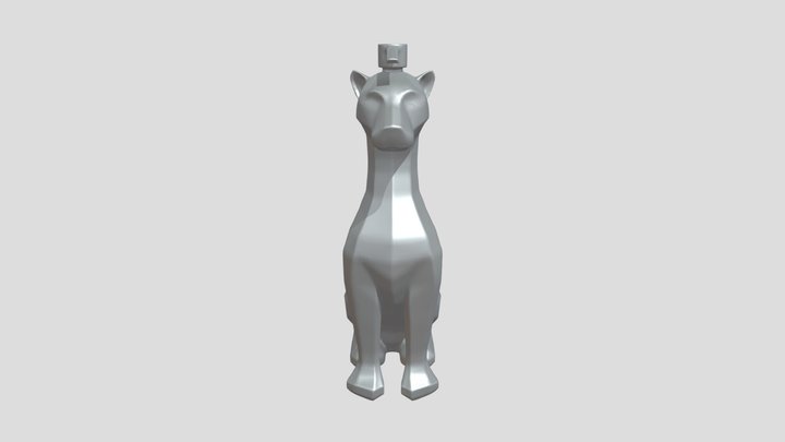 Cheetah-shaped soap dispenser 3D Model