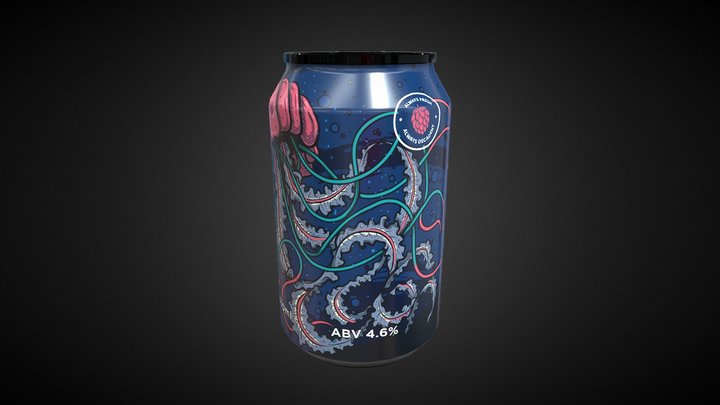 Hog Brew can - Sting 3D Model