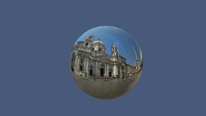 Sfera animata Piazza Navona 3D Model