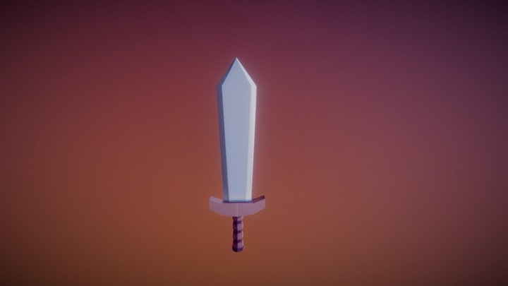 Ejercicio1  Espada lowPoly 3D Model