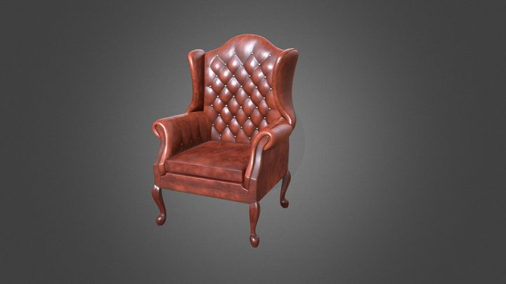 Medieval Sofa Chair 3D Model