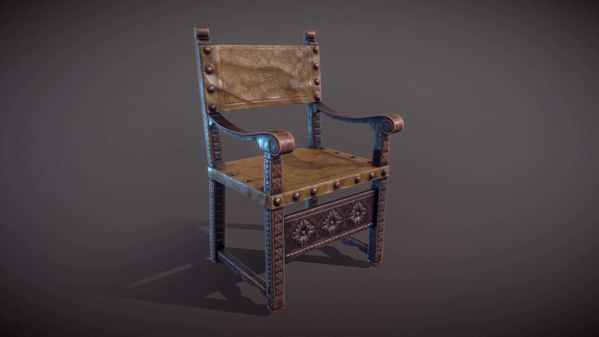 Chair 17th Century - Buy Royalty Free 3D model by Lucas Donderis ...