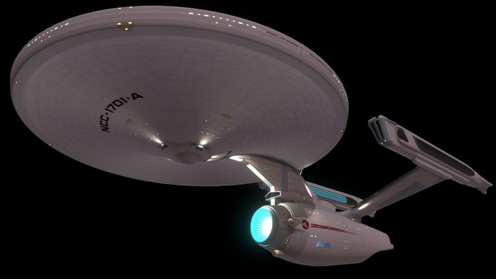 U.S.S. Enterprise NCC-1701-A 3D Model