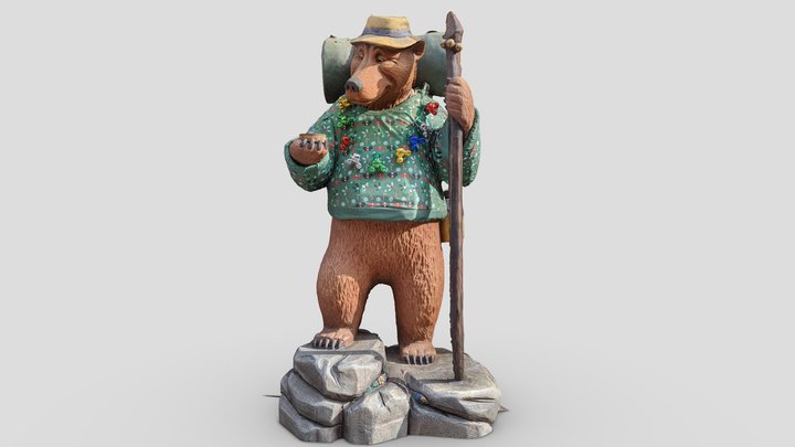 Bear sculpture from DCA 3D Model