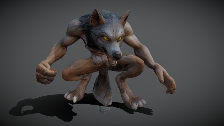Werewolf - IDLE [MESHY] 3D Model
