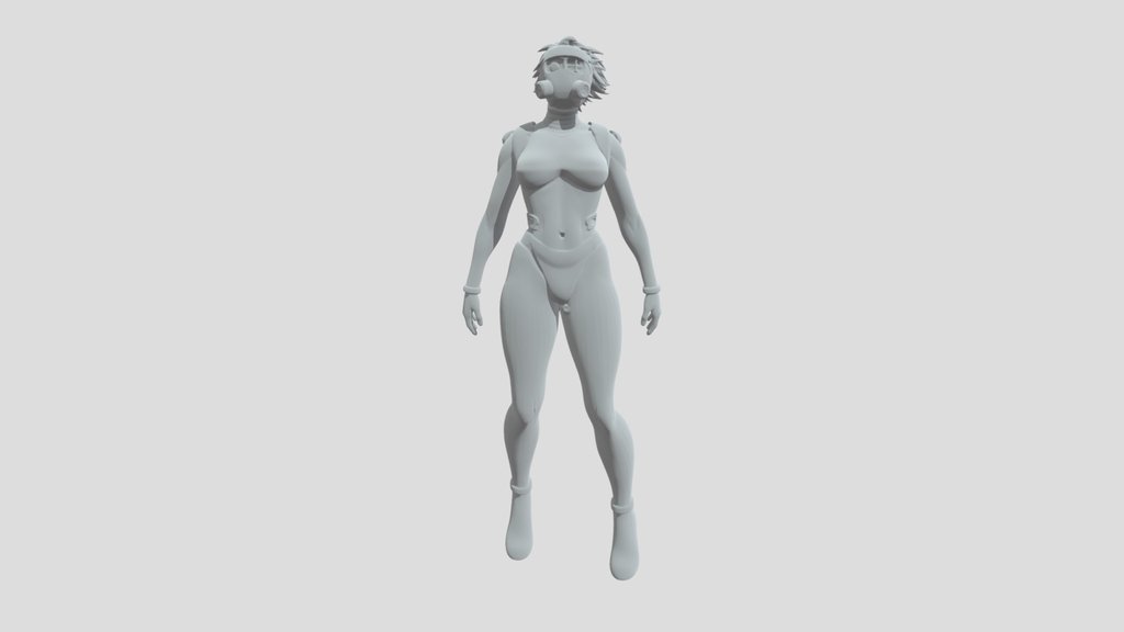 female body suspended floating sci-fi