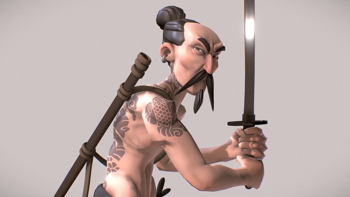 Chinese Pirate 3D Model
