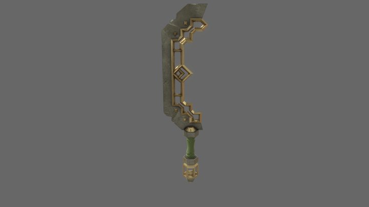 Golden sword 3D Model