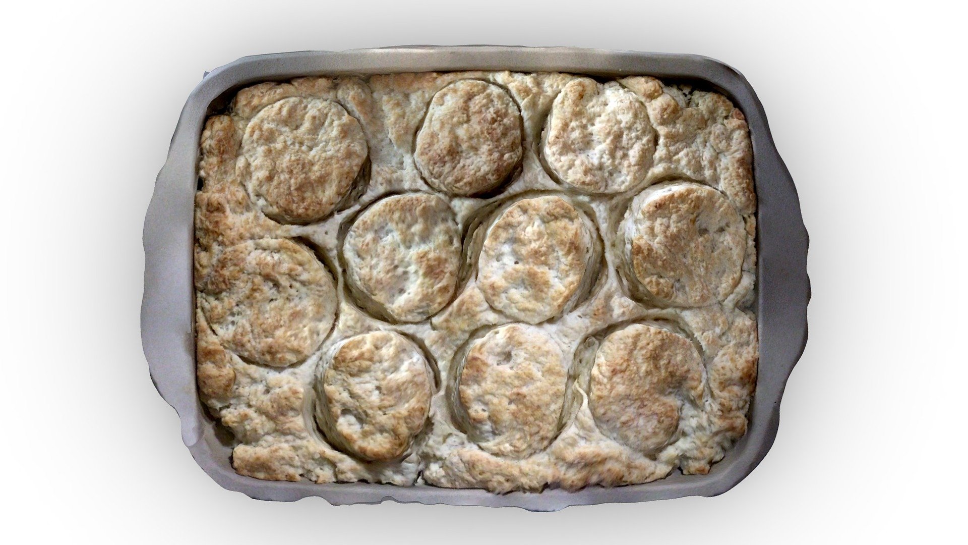 Pan of biscuits