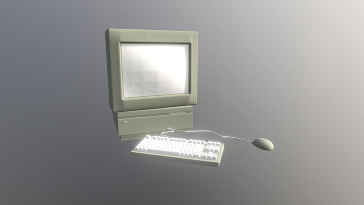 Old Skool Computer 3D Model