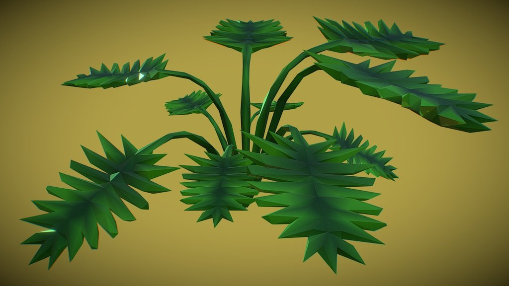 Fern Bush — Sketchfab embed 3D viewer