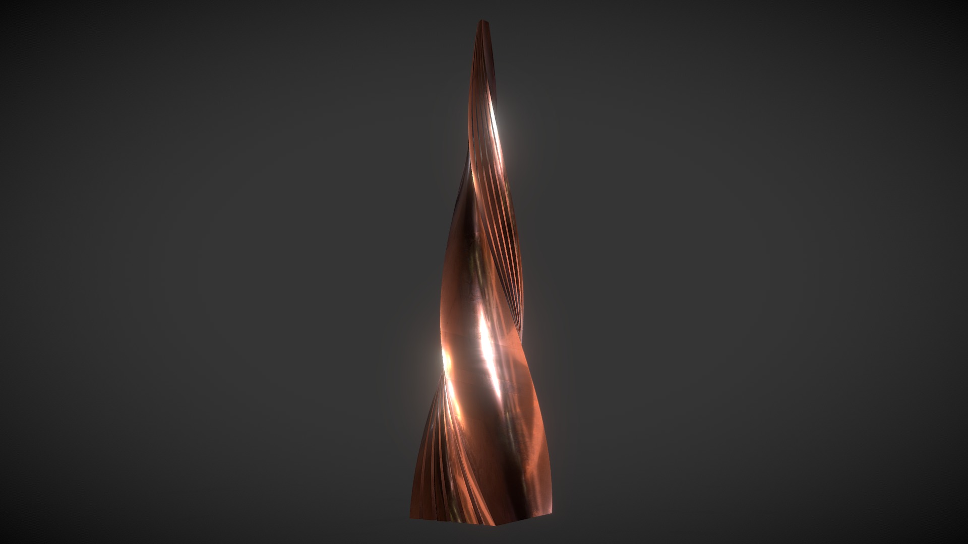 3D model Copper Worn - This is a 3D model of the Copper Worn. The 3D model is about a close-up of a flame.