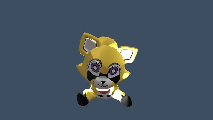 Indigo Park - Golden Rambley Plushie 3D Model