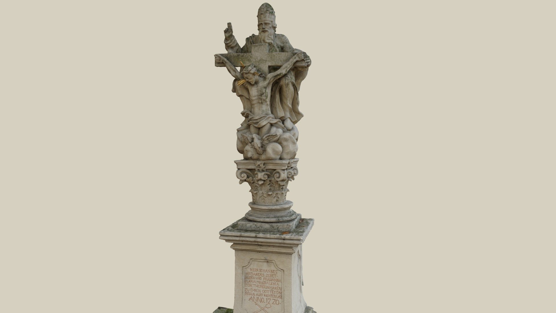 Dreifaltigkeitssäule — Sketchfab embed 3D viewer