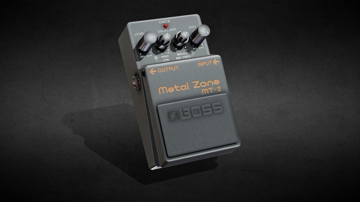 Boss Metal Zone MT2 - Guitar Pedal 3D Model