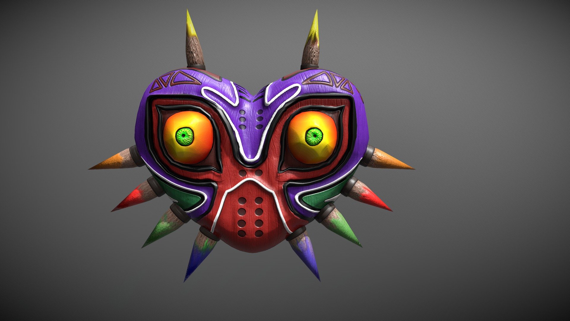 Majora Mask - 3D model by juan Sebastián Vargas (@jusevaag) [c61abe5 ...