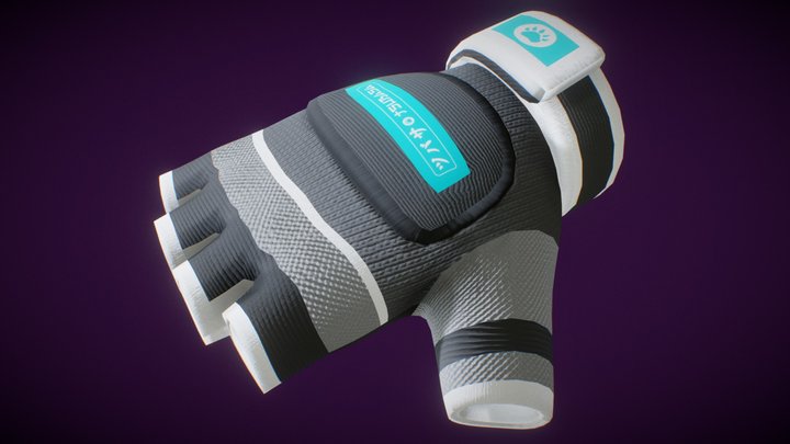 Gloves (Fingerless) 3D Model