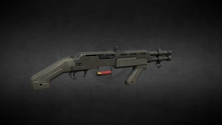 "Shorty" shotgun – Gratis 3D-model STL