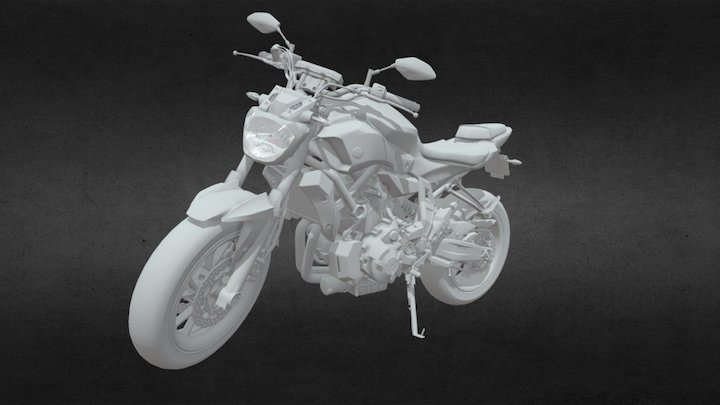 Yamaha MT-07 3D Model