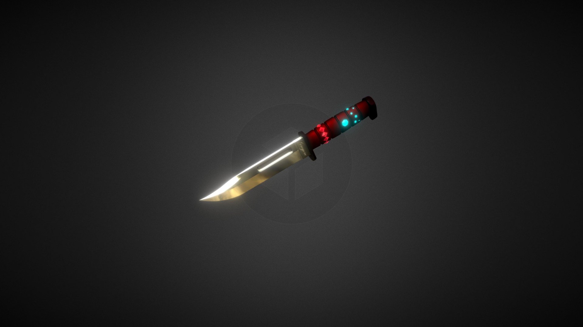 knife 3D model by Diana Danylenko (Dd4343) [c61e56c] Sketchfab