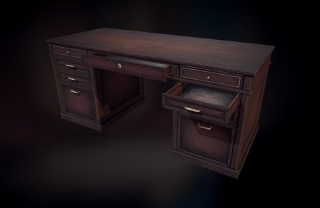 Desk 3D Model
