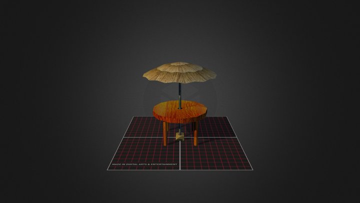 Beach table 3D Model