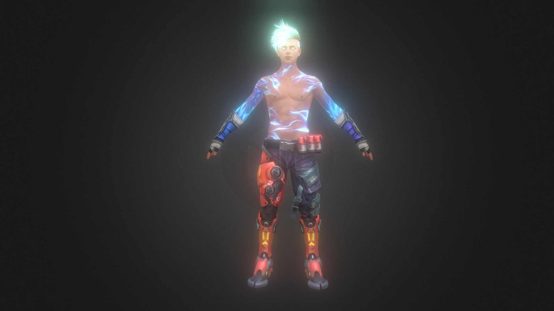 FREEFIRE GLOWING 3D MODLE