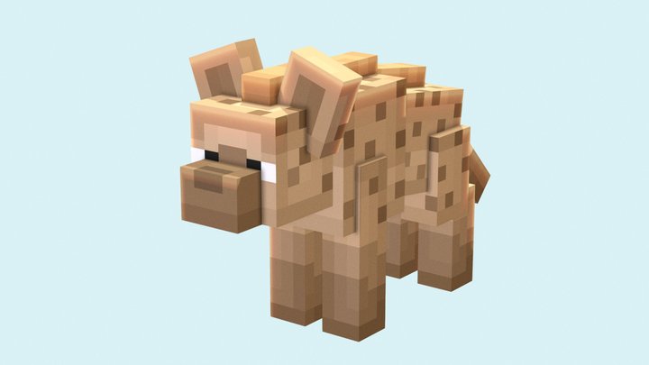 Spotted Hyena - Custom Minecraft Model 3D Model