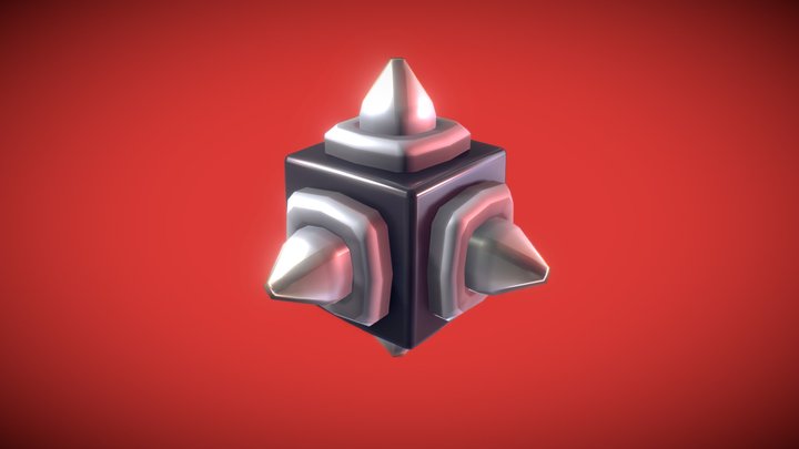 Cube World Metal Spike - Proto Series 3D Model