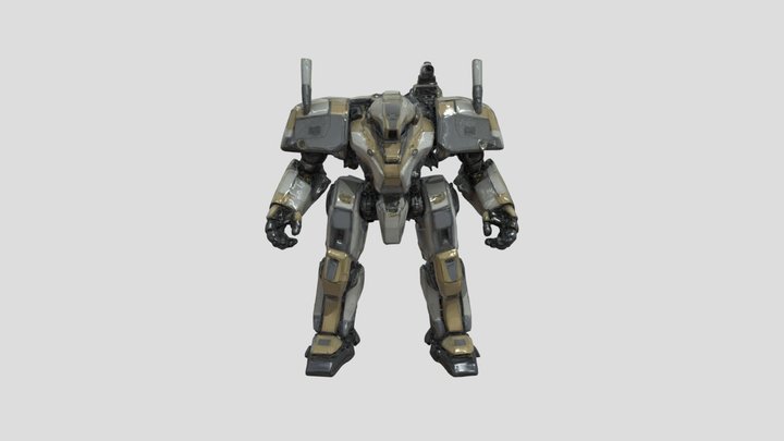 Mech Warrior. 3D Model