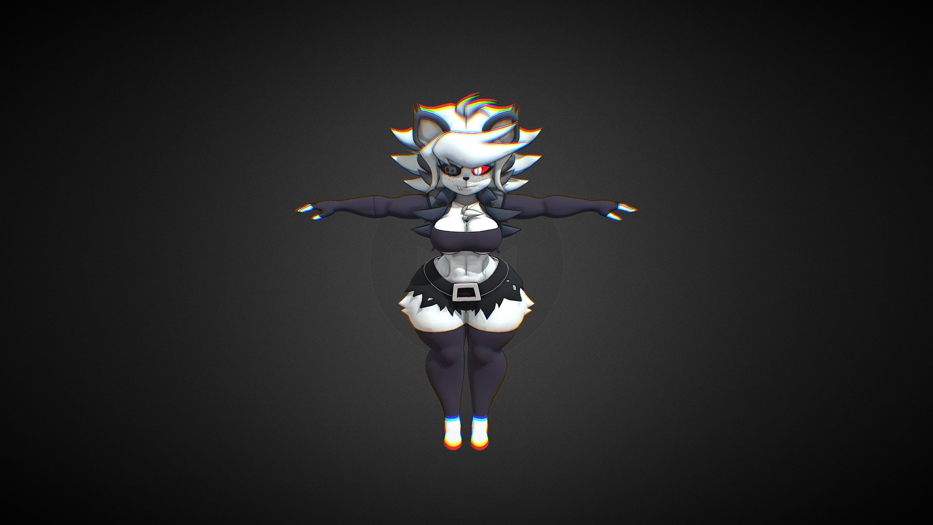 Loona  Wolf - 3d Model By Fap Nighits Frennis Fnia Fnaf 