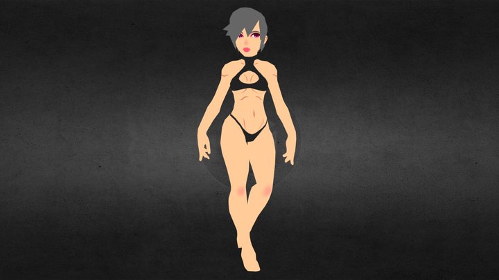 Game-Ready Stylized Female Basemesh 3D Model