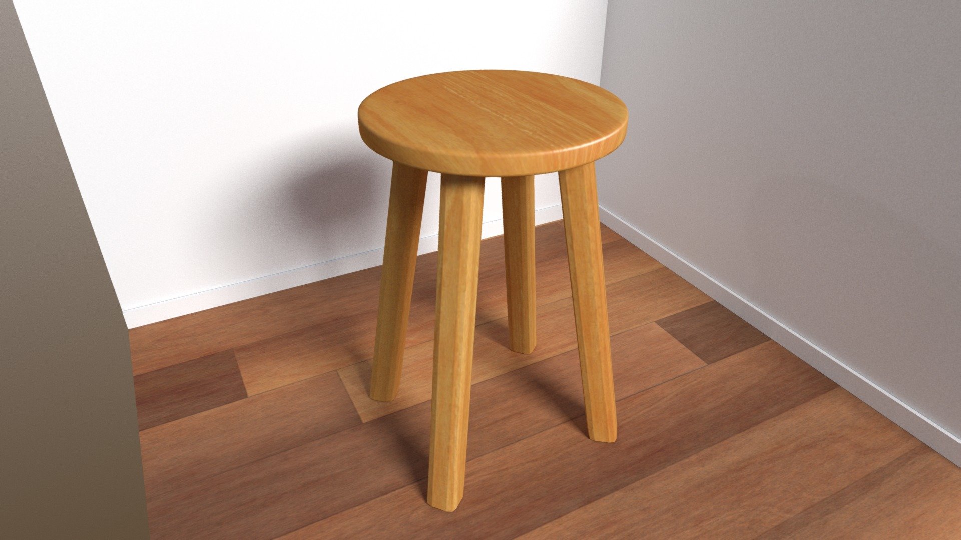 Stool - 3D model by ShutterCG (@drjenkin) [c622d5f] - Sketchfab