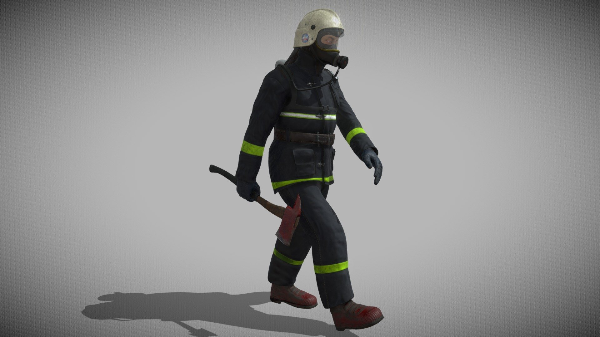 Firefighter - Tip B - Download Free 3D Model By KIFIR [c62321e] - Sketchfab