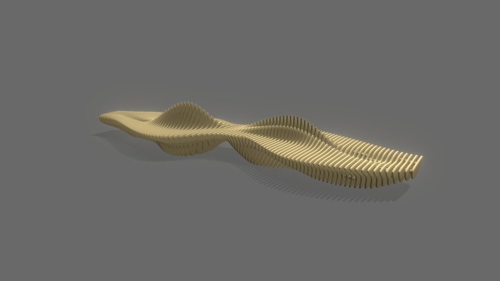 BANCO PARAMETRICO ESTACION BELGRANO 3D Model