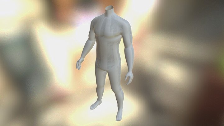 Male Body Template 3D Model