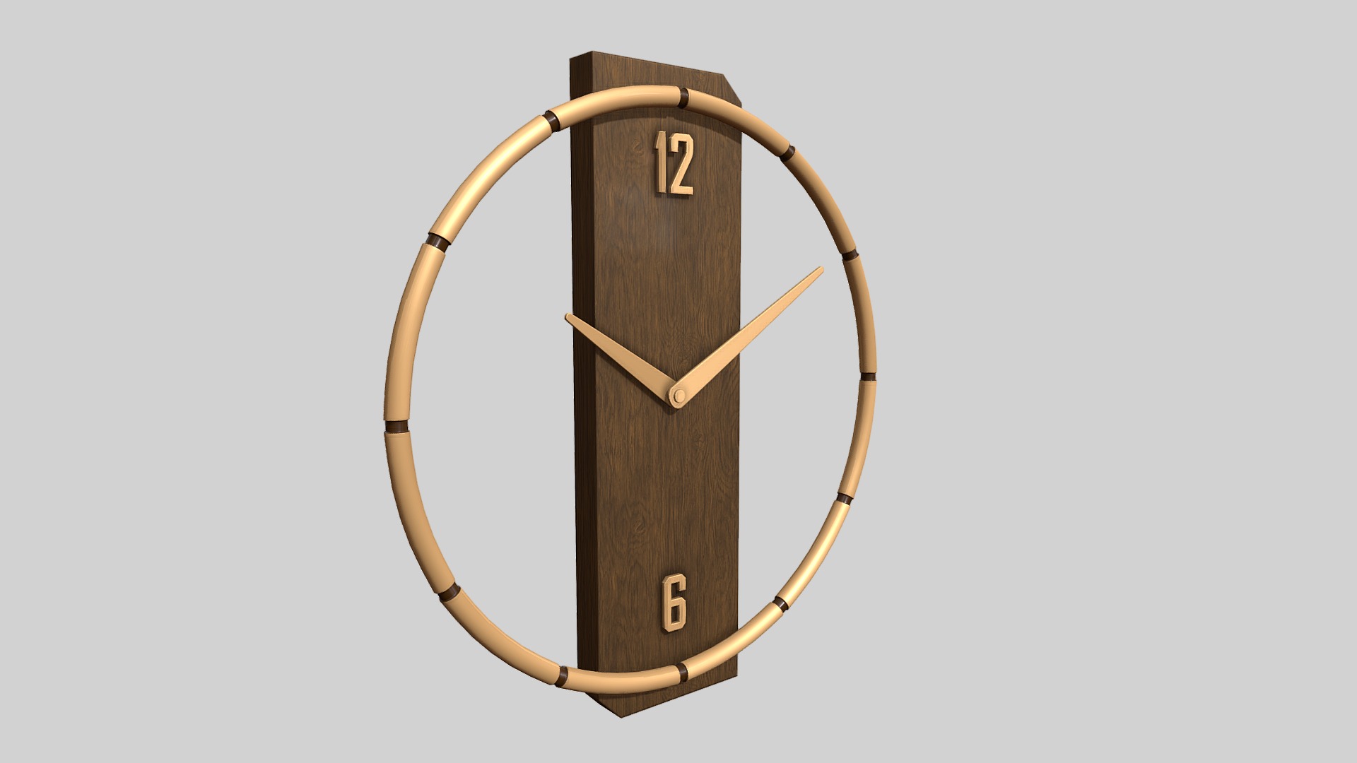 3D model Wall clock - This is a 3D model of the Wall clock. The 3D model is about shape.