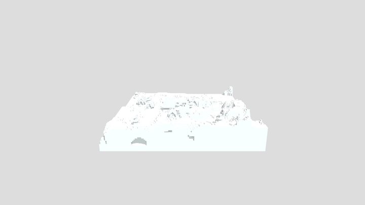 Minecraft 3D Snow Map (.obj with texture) 3D Model