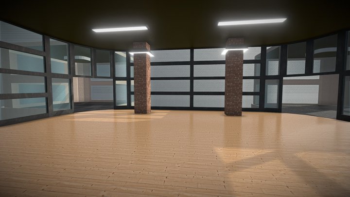 Single-storey Office 3D Model