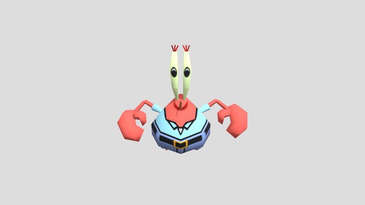 Drawn To Life Sponge Bob  Edition - Mr Krabs 3D Model