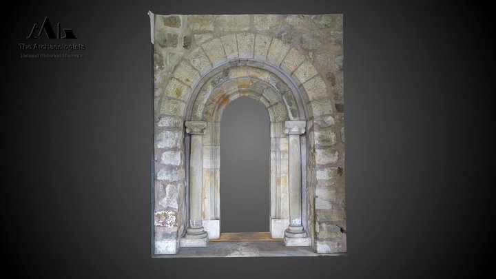 The portal of Halltorp Church, Kalmar, Sweden 3D Model