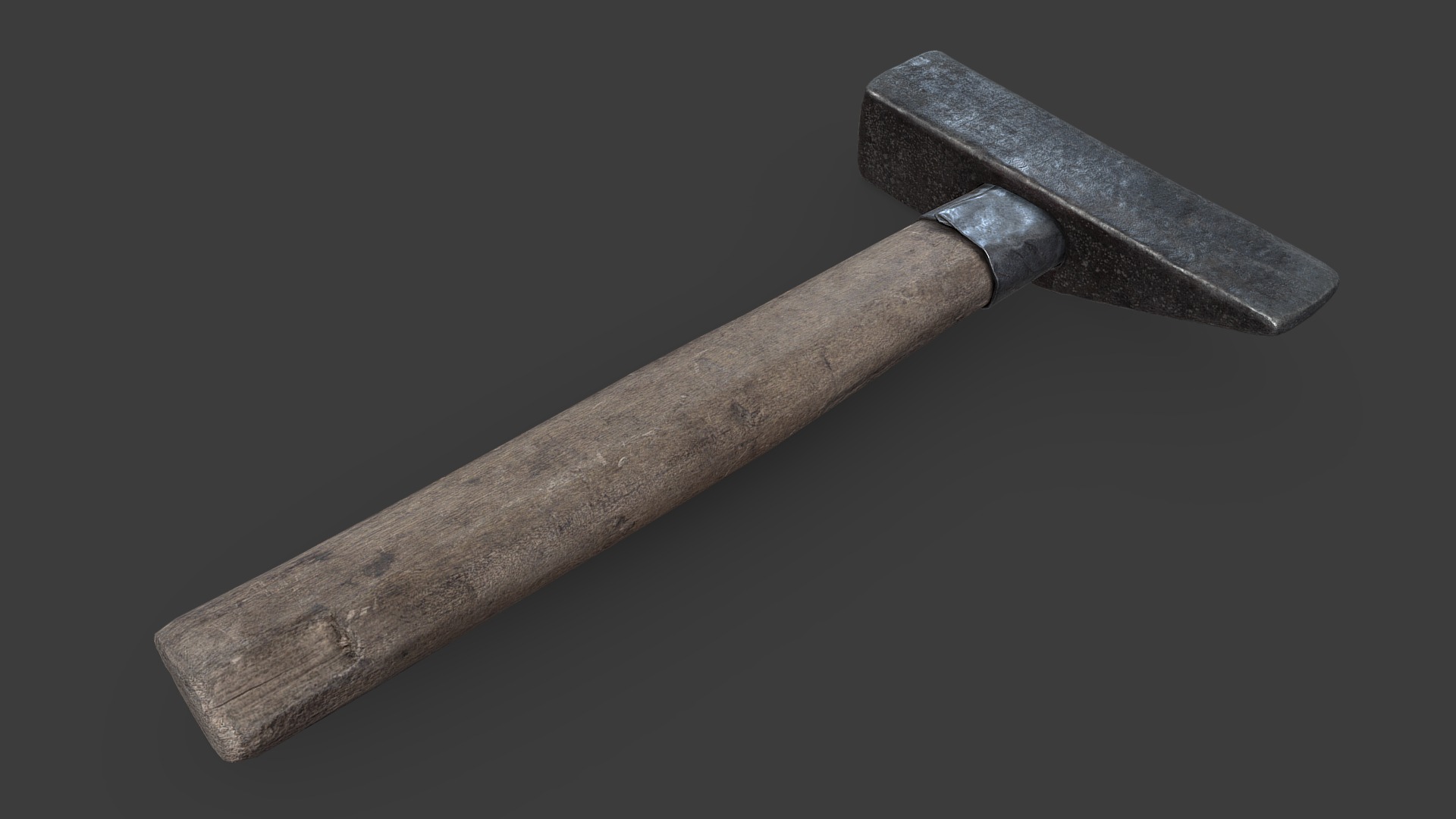 3D model Hammer - This is a 3D model of the Hammer. The 3D model is about shape, arrow.