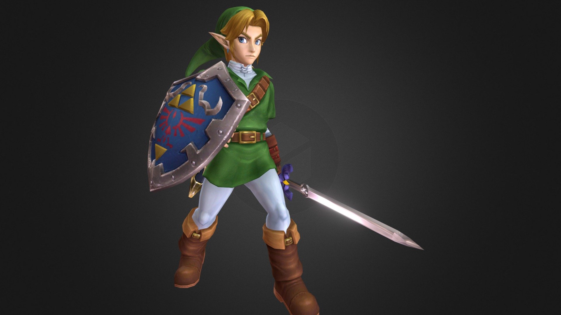 Ocarina Of Time Link Download Free 3D Model By Projectmgame