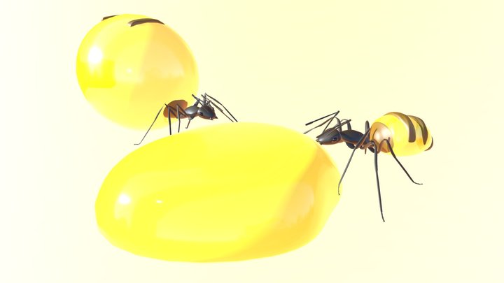 Ants 3D Model