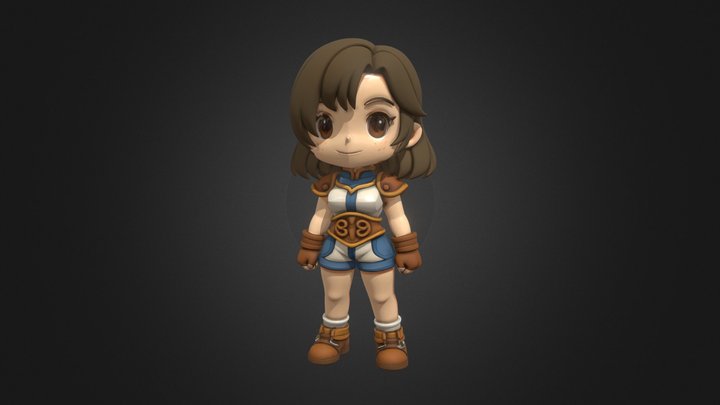 SHANA - THE LEGEND OF DRAGOON (PS1) 3D Model