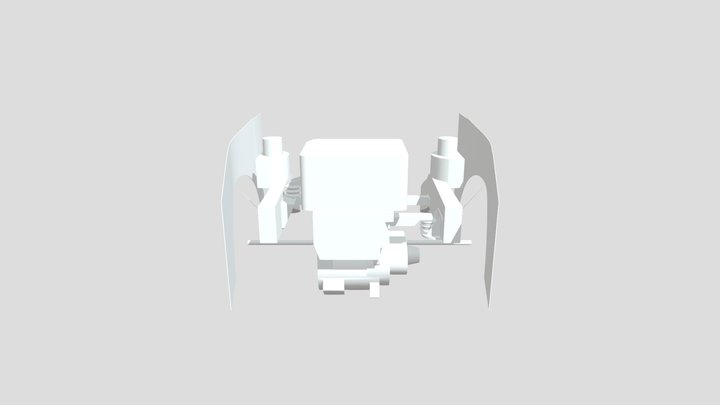 сборка крпеления электрдовигателя 3D Model
