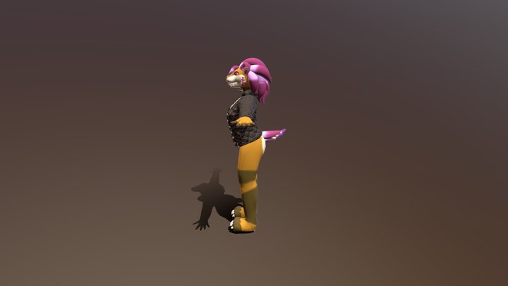 Astrid Sabertooth VRChat 3D Model